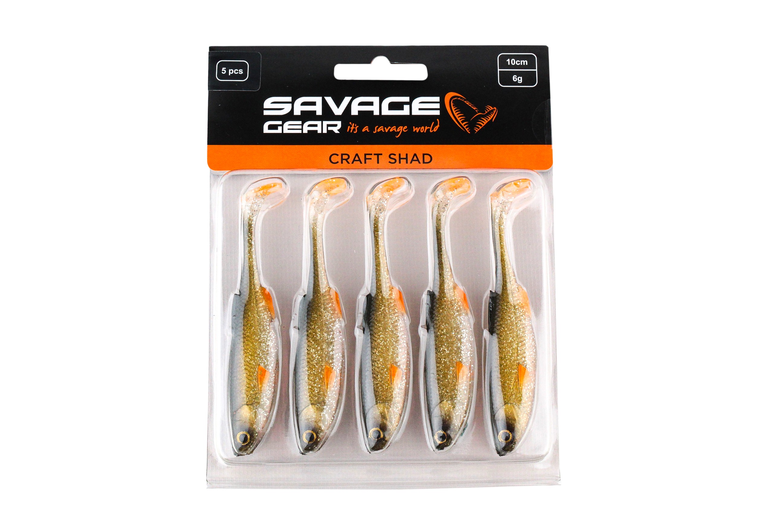 Приманка Savage Gear Craft shad 10см 6гр green silver уп.5шт - фото 1