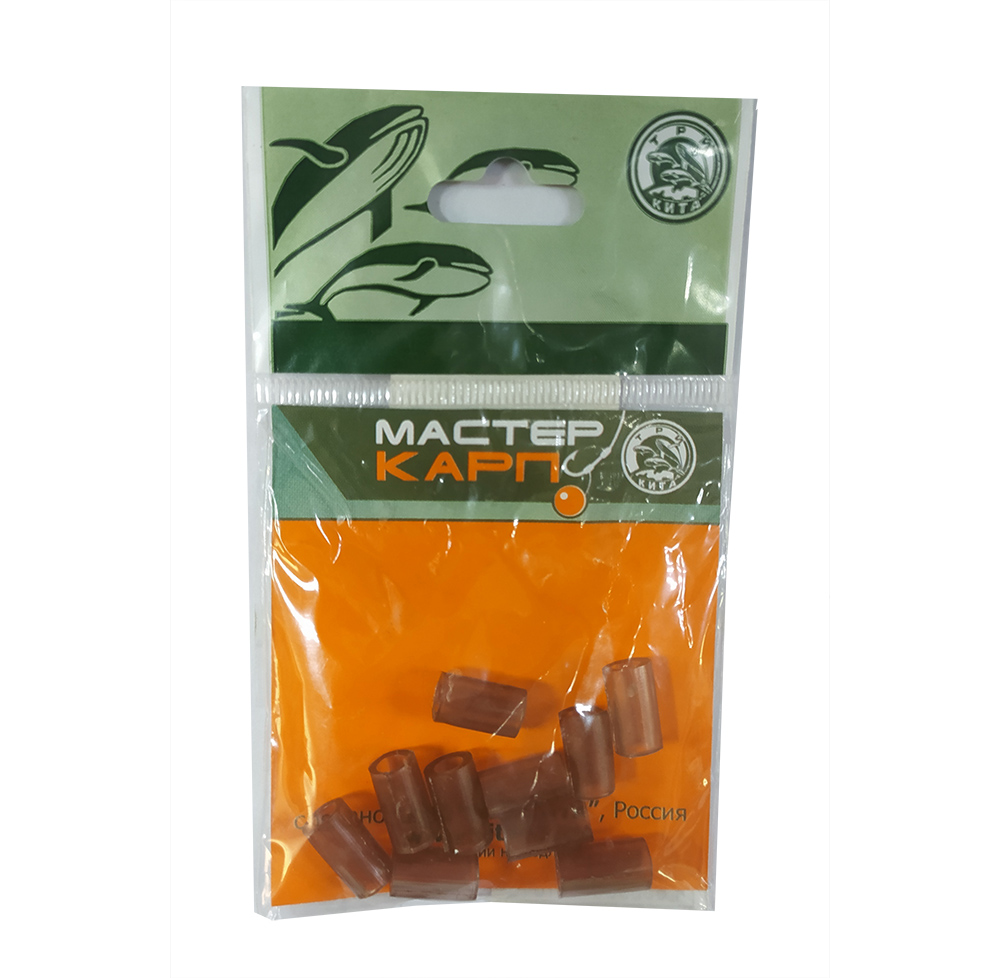 Втулка Три Кита силиконовая на карп. снасть коричневая - фото 1