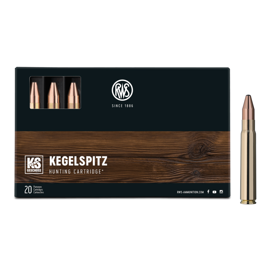 Патрон 9,3x62 RWS Kegelspitz KS 16,0 гр - фото 1