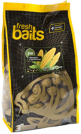 Бойлы Fresh Baits Уй! Кукуруза с ароматами 15мм 1кг - фото 1