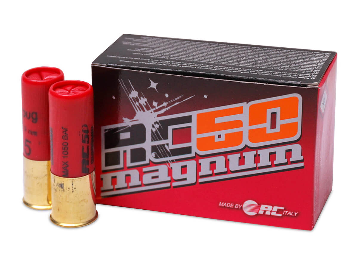 МП Патрон дробовой RC 50 Magnum кал. 12/76 № 3 (3,3 мм) 50 г, уп. 10 шт. - фото 1