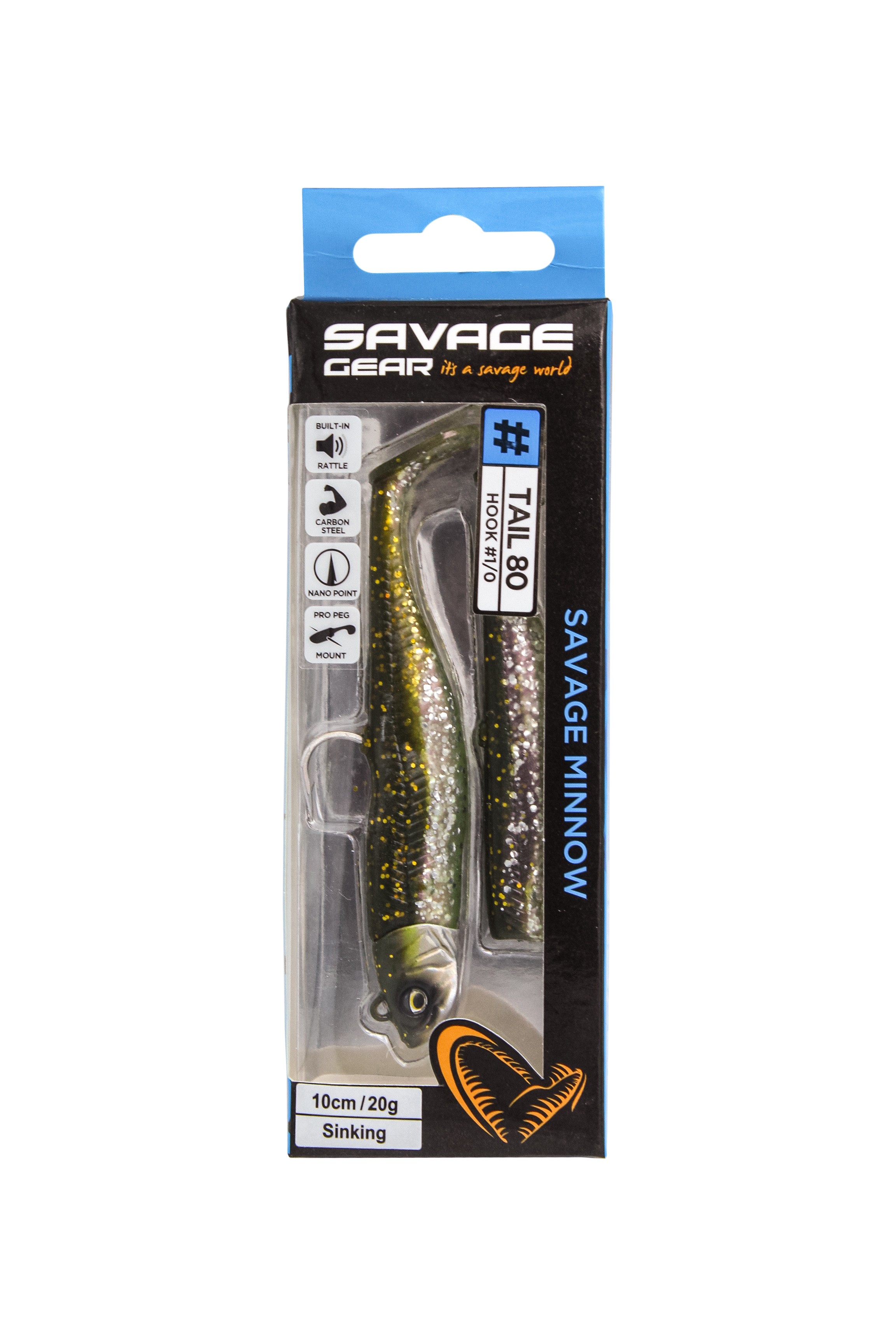 Приманка Savage Gear Minnow 10см 20гр khaki 2+1 - фото 1