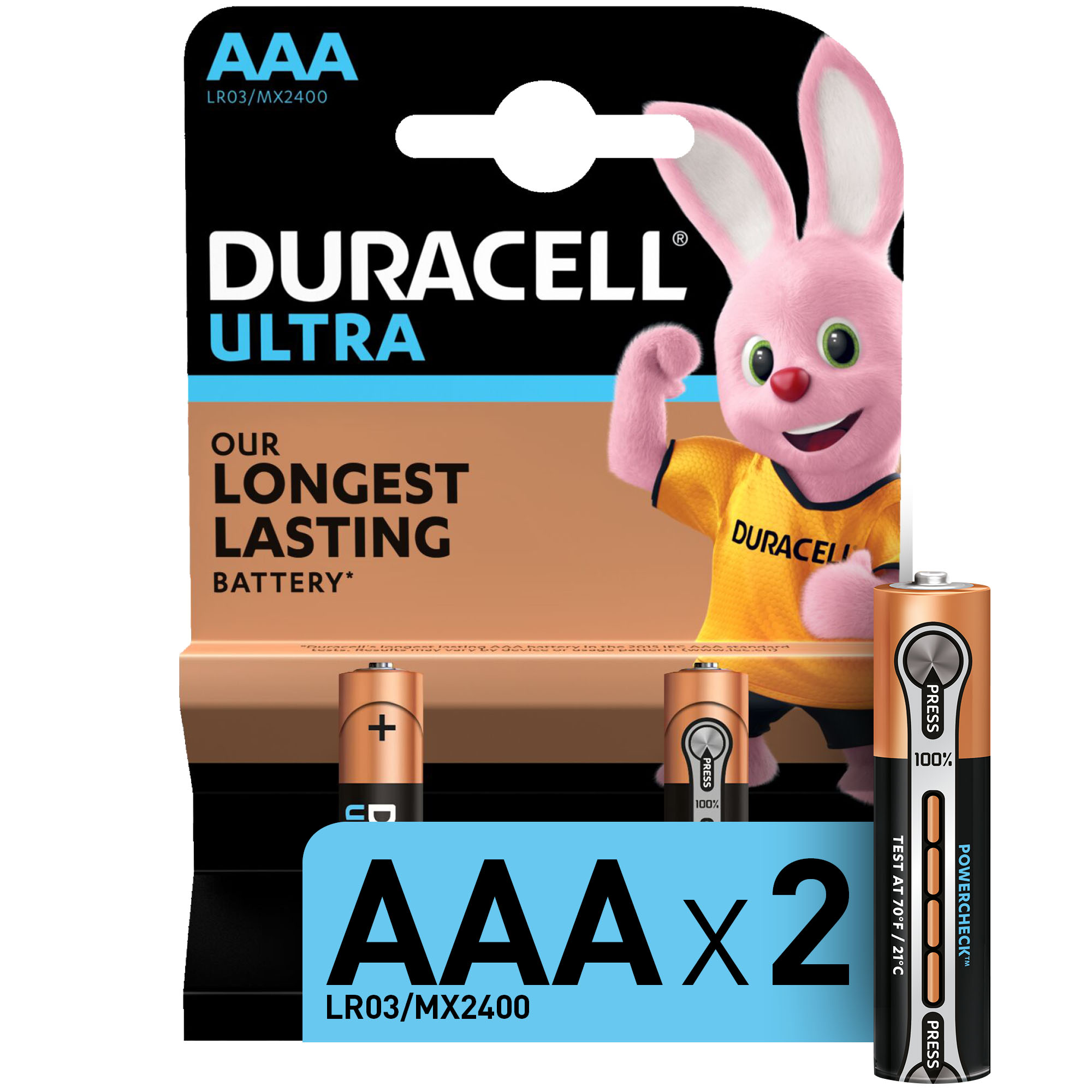 Батарейка Duracell Ultra ААА уп.2шт