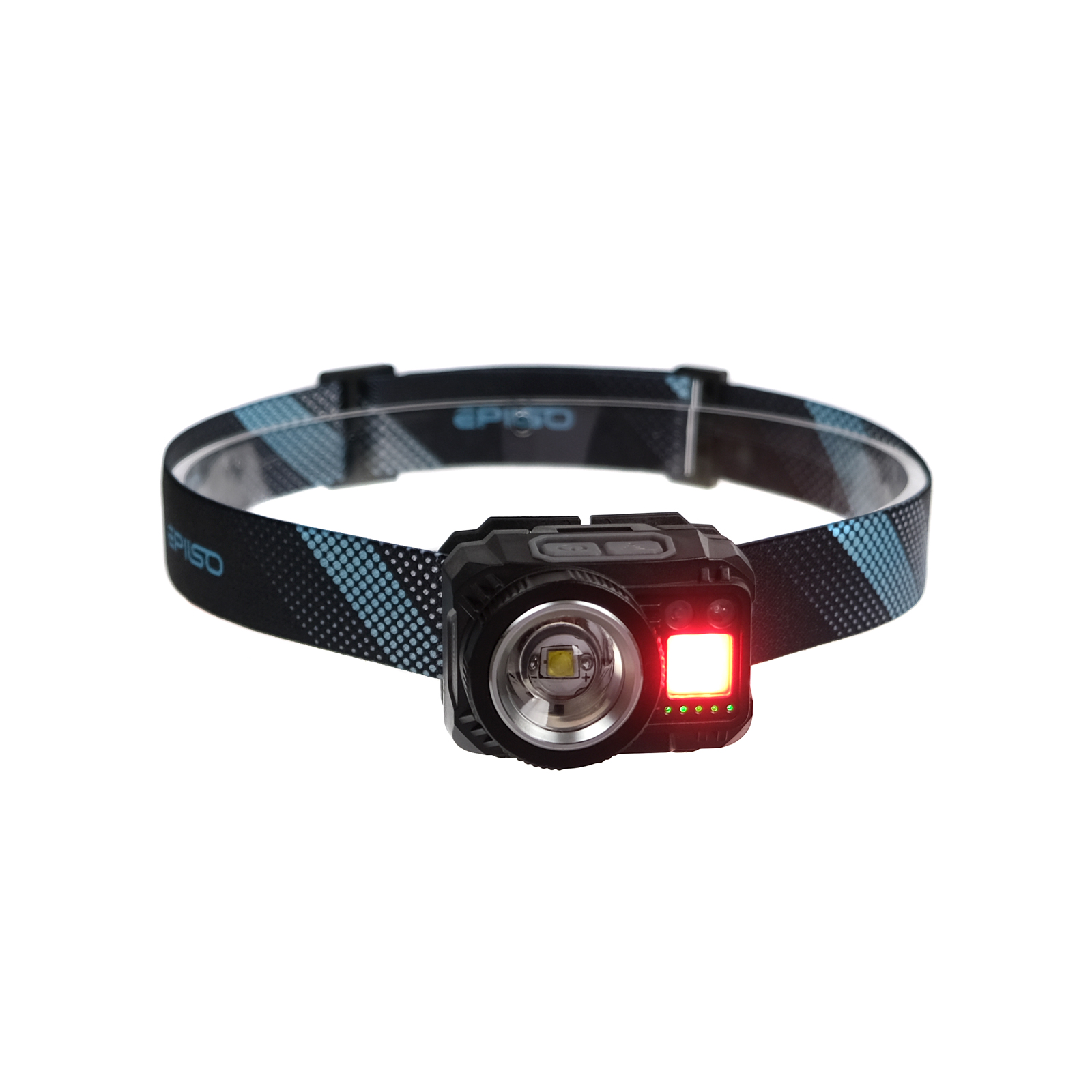 Фонарь Epilso EPF-135 налобный CREE XPG 5W + COB 1x1200mAh 5В USB+работа от ААА - фото 1