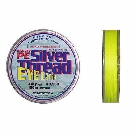Шнур Unitika Braided PE Silver Thread eye catch 150м 0,104мм 2кг - фото 1