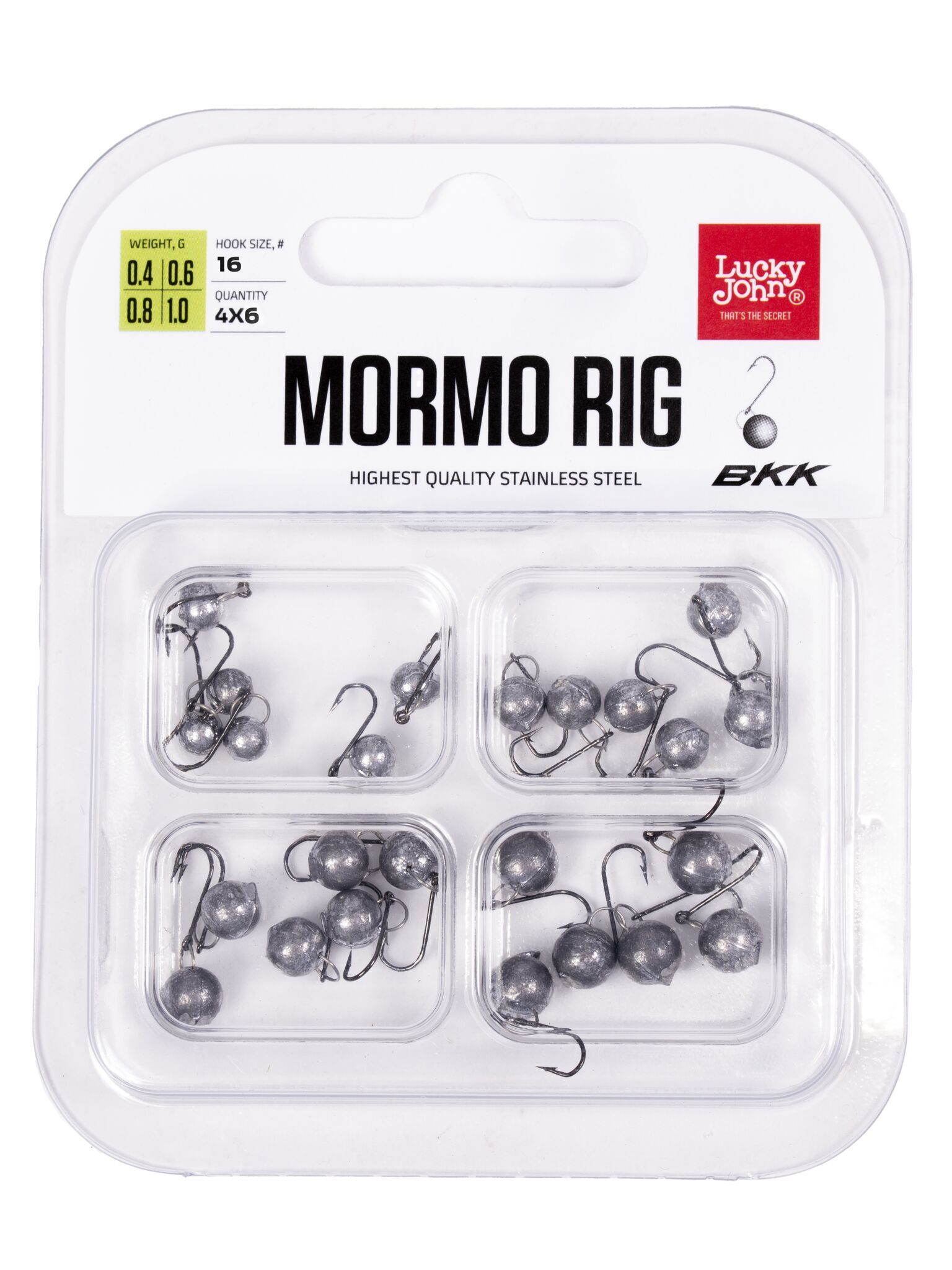 Мормышка LJ Mormo Rig Mix1 одноухие свинцовые 0,4; 0,6; 0,8; 1,0гр 24шт - фото 1