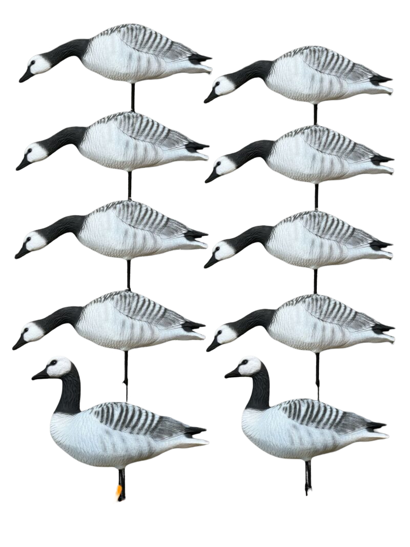 Чучело Oscar Decoys Казарка Гусь Barnacles Goose мягкий пластик 10 шт 8+2 BG10 - фото 1
