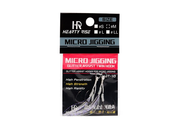 МП Крючки Ассист Hearty Rise Micro Jigging Glitter Assist Hook 4S MJT-10 - фото 1