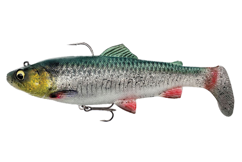 Приманки Savage Gear 4D Trout Rattle Shad 12.5см 35гр Green Silver - фото 1