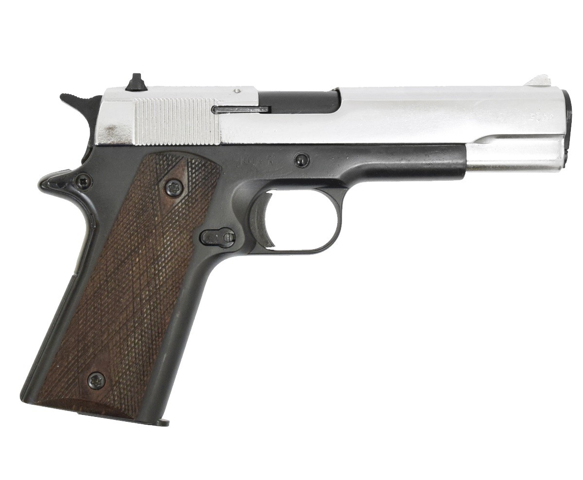Пистолет Курс-С Colt 1911 СО 10х24 хром охолощенный - фото 1