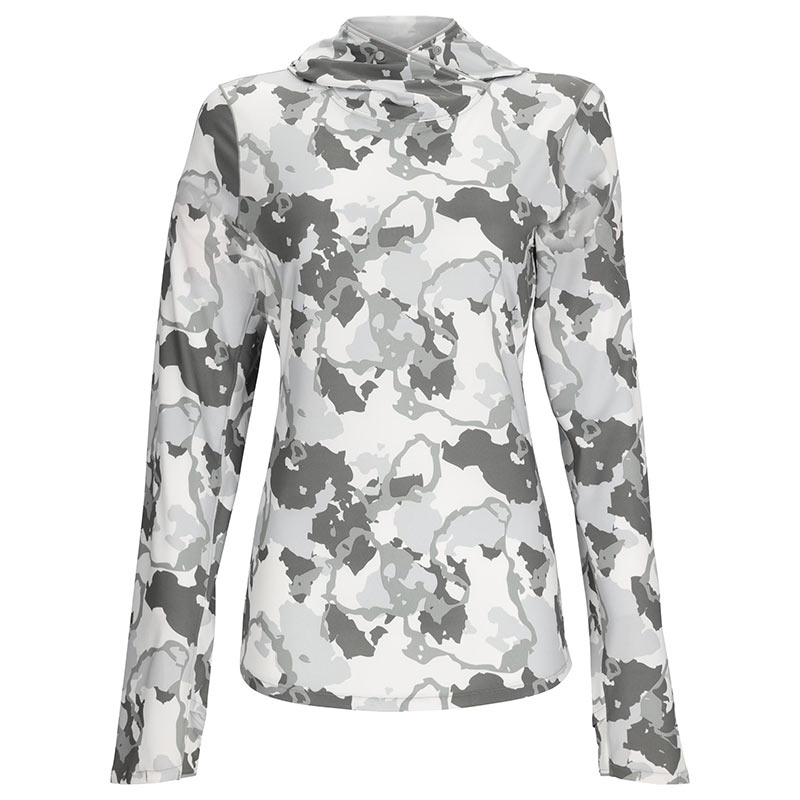 Термофутболка Simms Women's SolarFlex Hoody Regiment Camo Cinder  - фото 1