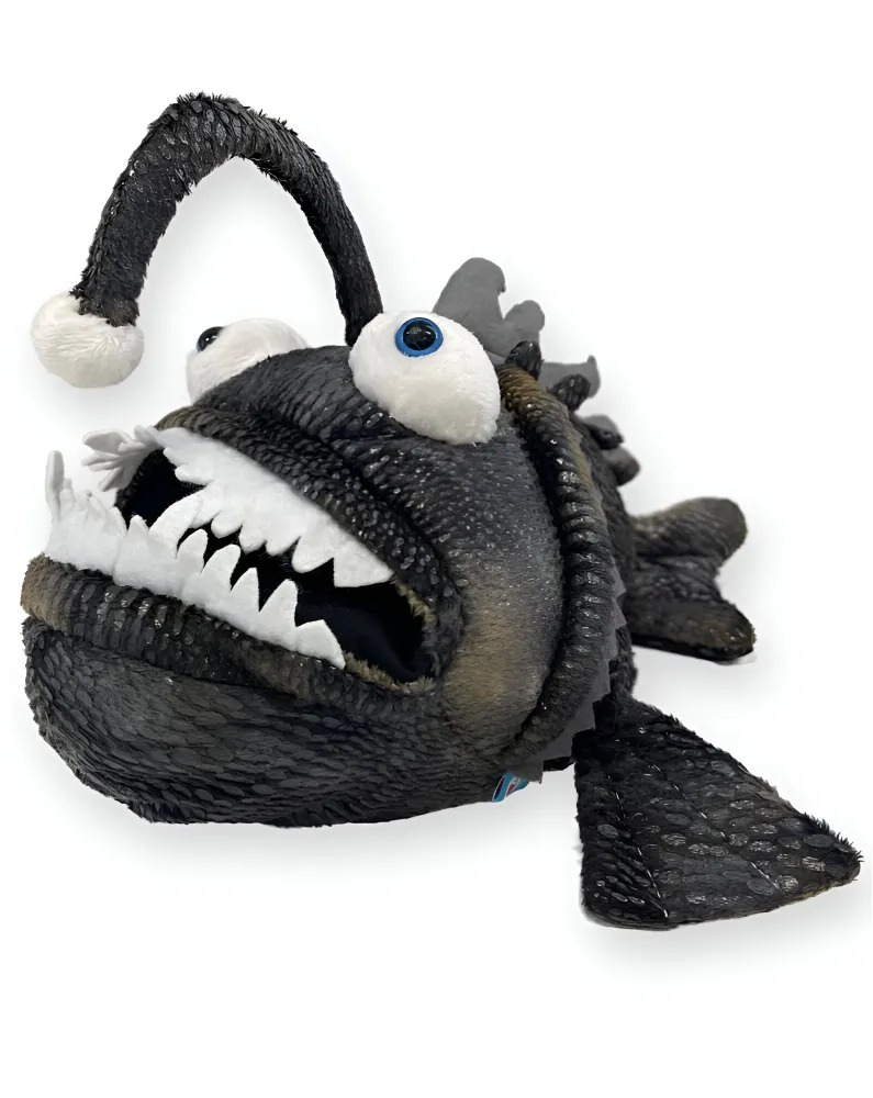 Игрушка Mimis Рыба Удильщик с карманом для руки 32см - фото 1