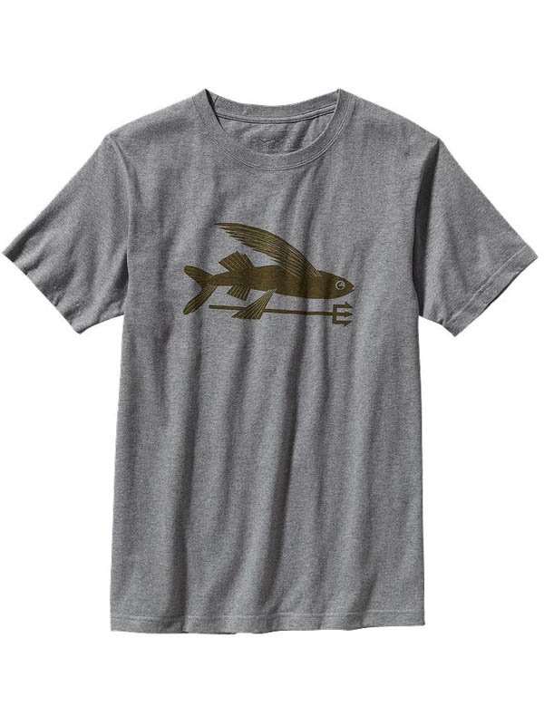 Футболка Patagonia flying fish t-sh gravel heather - фото 1