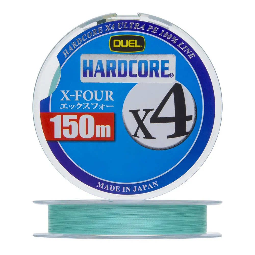 Шнур Yo-Zuri Duel PE Hardcore X4 150м Milky Green 1,5 0,209мм 10,0кг - фото 1