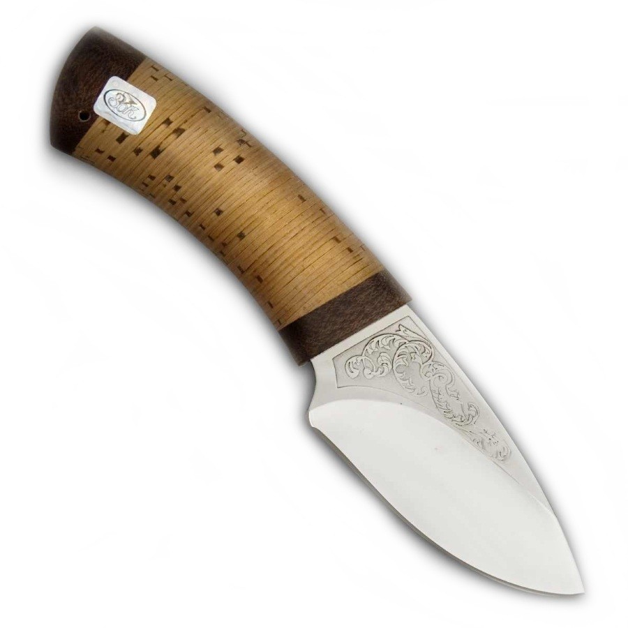 Нож ЗОК Кобра туристический сталь 40х10C2M рукоять кожа - фото 1
