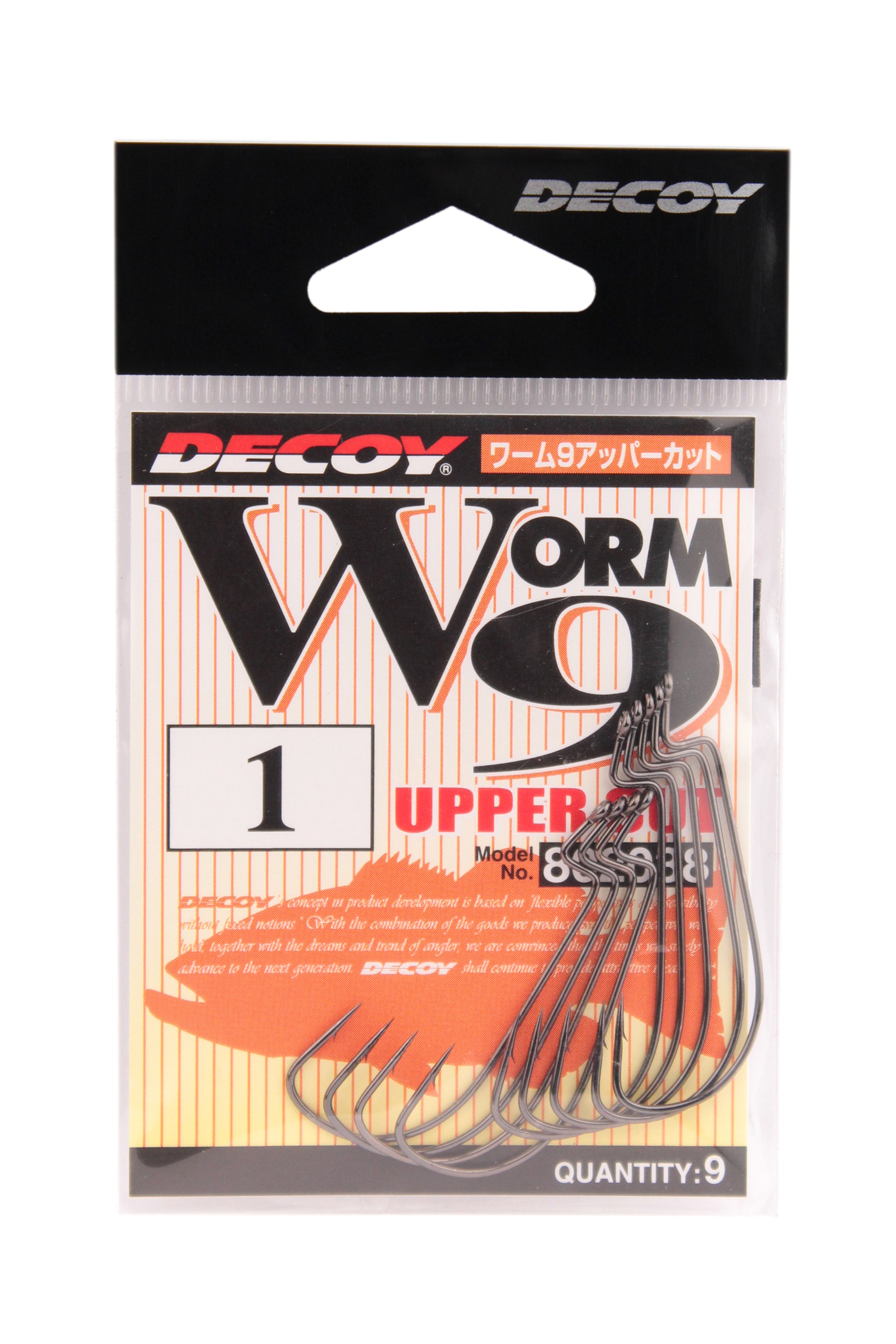 Крючки Decoy Worm 9 №1 9шт - фото 1