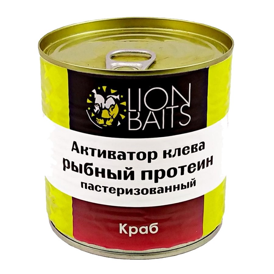 Активатор клева Lion Baits Рыбный протеин Краб 430мл - фото 1