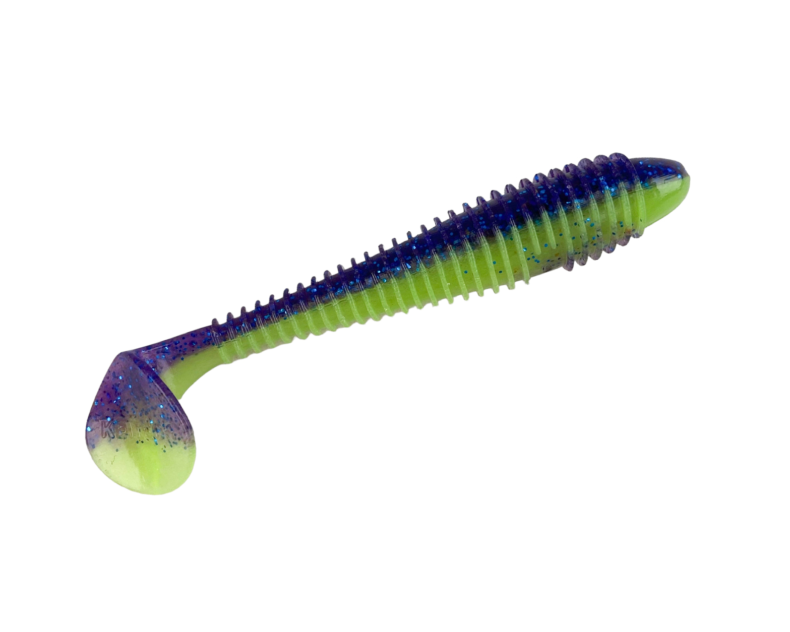 МП Приманка Keitech виброхвост Swing impact fat 3,8" Pal 06 violet lime belly - фото 1