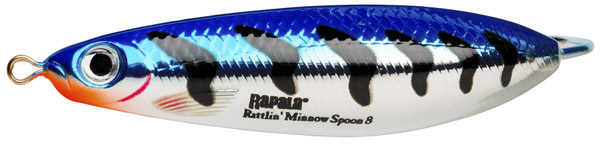 Блесна Rapala Rattlin Minnow spoon RMSR08-MBT - фото 1