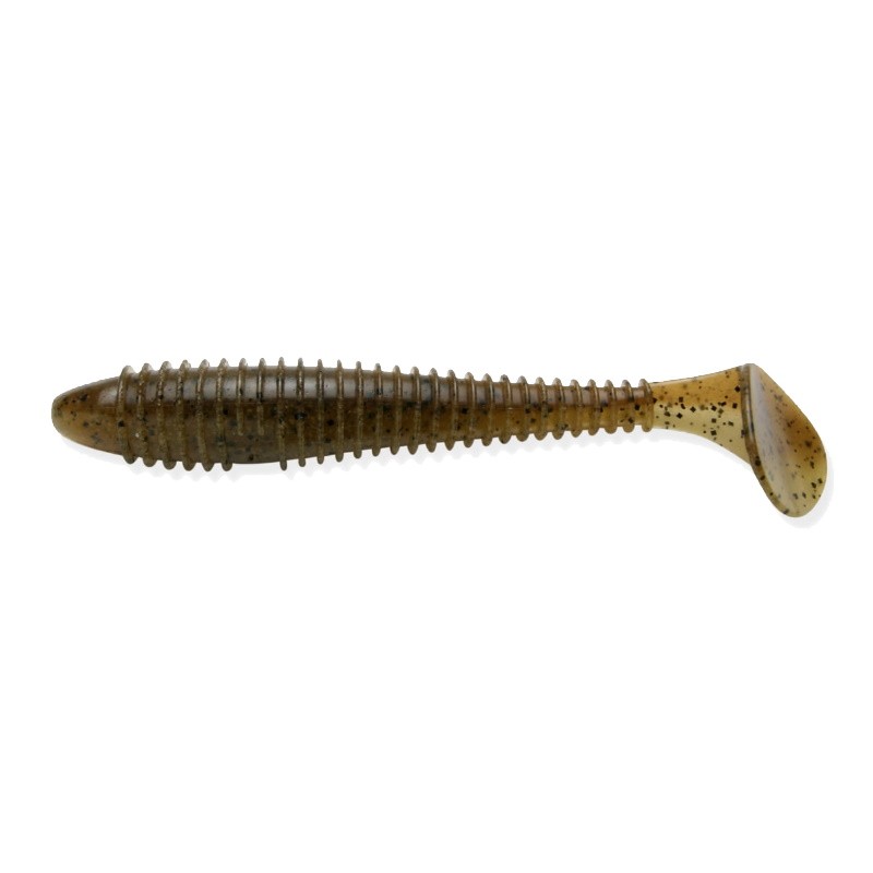 МП Приманка Keitech виброхвост Swing impact fat 5,8" 101 green pumpkin PP. - фото 1