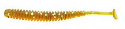 Приманка Reins виброхвост Aji adder shad 2" 430 motor oil gold FLK 15шт - фото 1