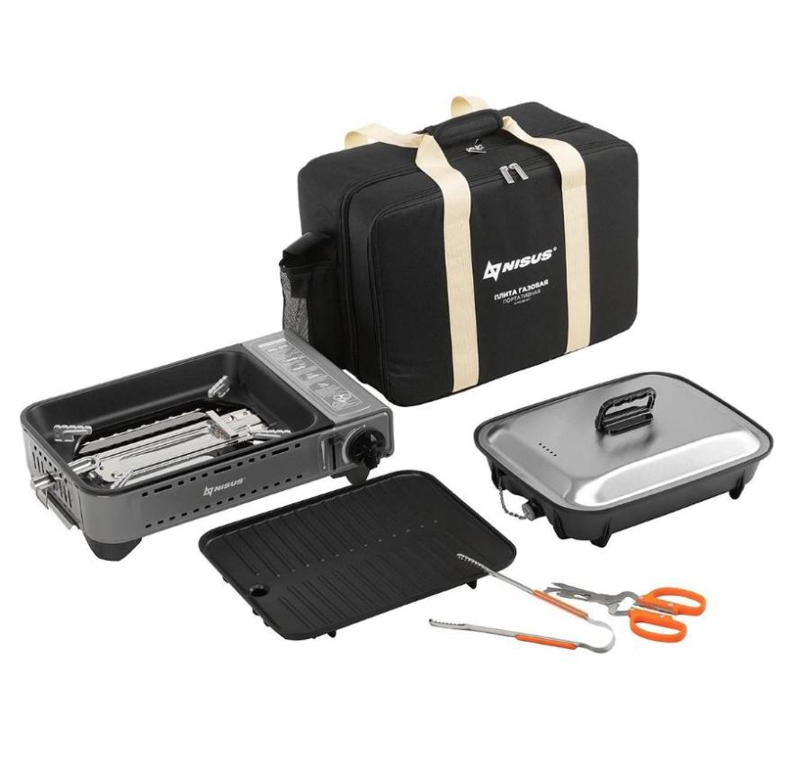 Плита Nisus газовая портативная в сумке - фото 1