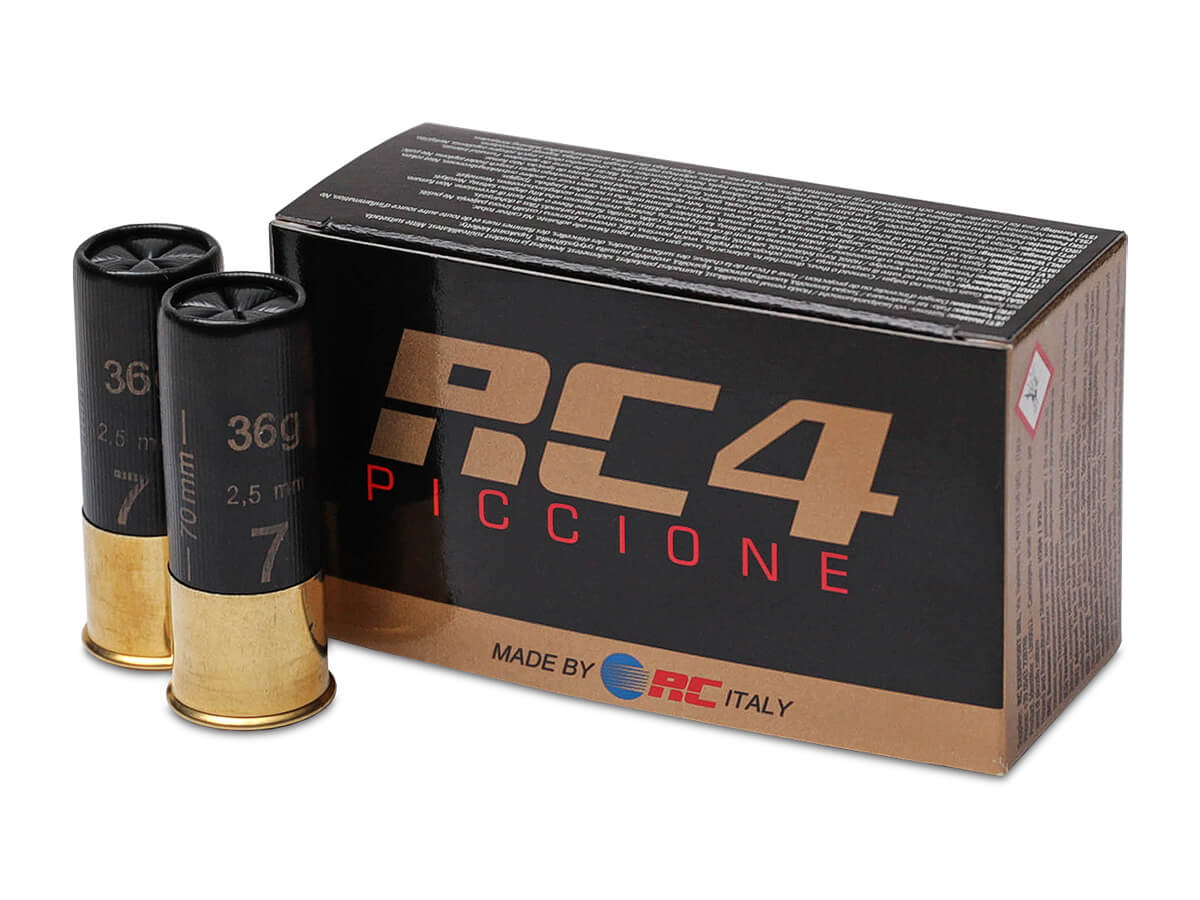 МП Патрон дробовой RC 4 Piccione кал. 12/70 № 2 (3,5 мм) 36 г, уп. 10 шт. - фото 1