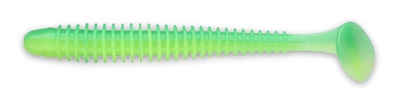 Приманка Keitech виброхвост Swing impact 4" EA 11 Lime chartreuse glow - фото 1