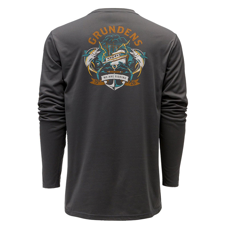 Футболка Grundens Tuna Tattoo LS T-Shirt Anchor - фото 1