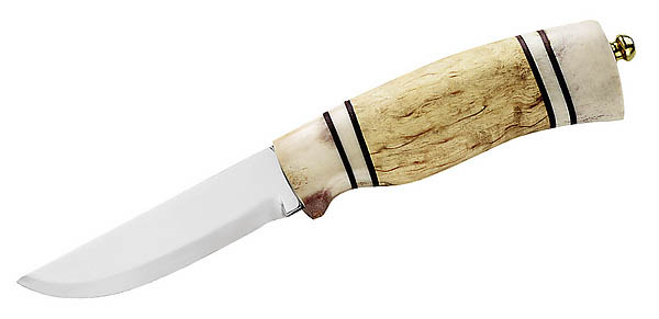 Нож Helle 85 Trofe фикс. клинок 9 см рукоять береза - фото 1