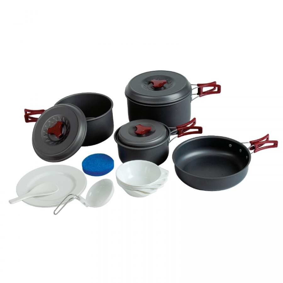 Набор посуды Tramp TRC-026 анодированный алюминий - фото 1