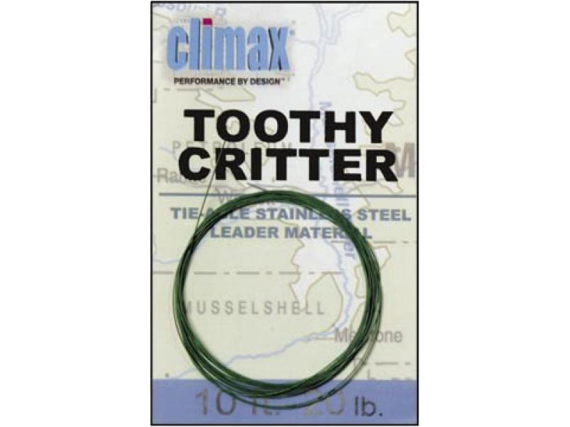 Поводочный материал Climax Toothy critter 0,38мм 9,1кг 20lbs - фото 1