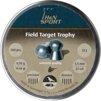 Пульки H&N Field Target Trophy 500шт 5,53мм - фото 1