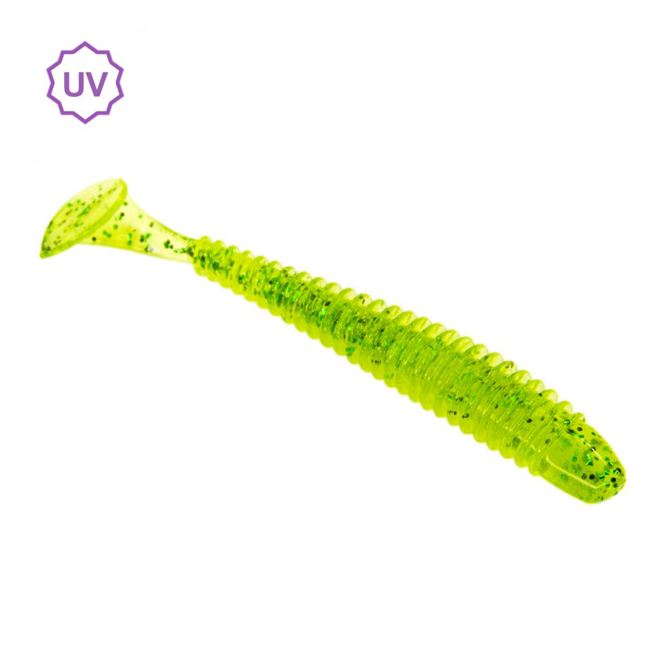 Приманка ESOX Swinky 2,9" 73мм цв.FK037 Swamp Green уп.7шт - фото 1