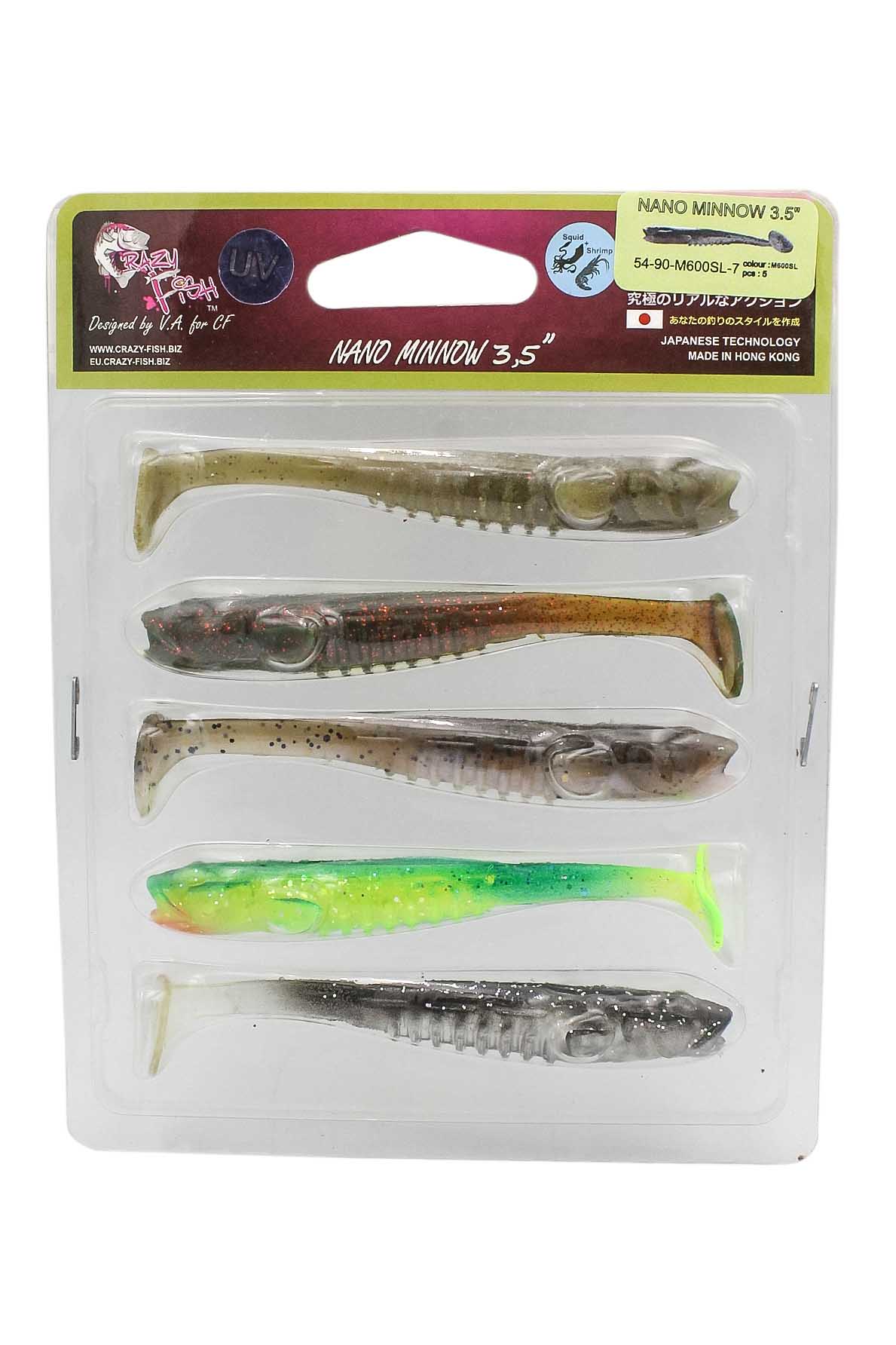 Приманка Crazy Fish Nano Minnow 3,5" 54-90-M600SL-7 - фото 1