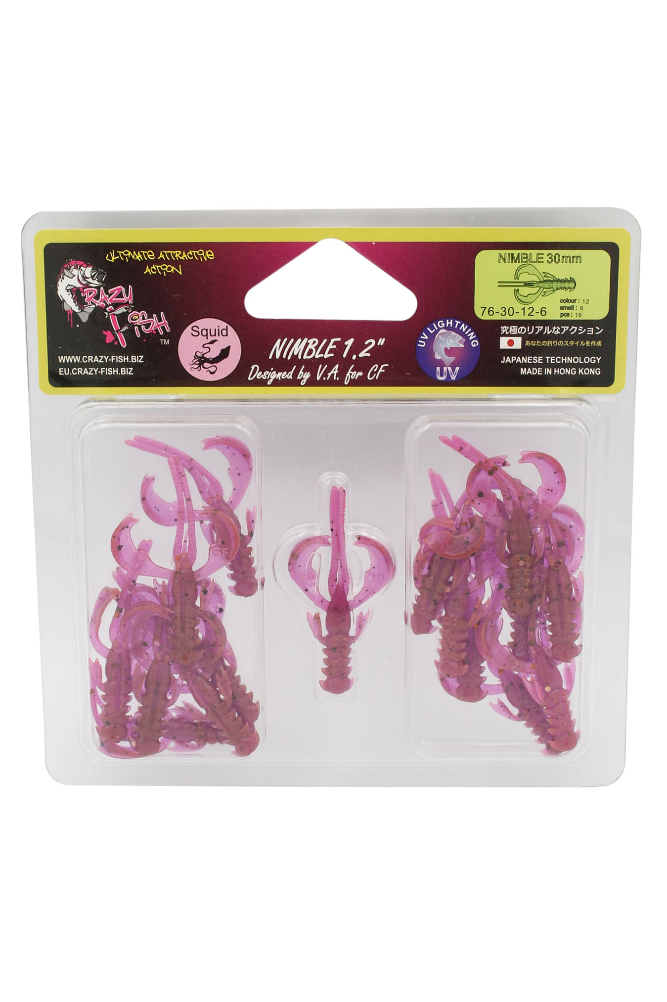 Приманка Crazy Fish Nimble 1,2&quot; 76-30-12-6