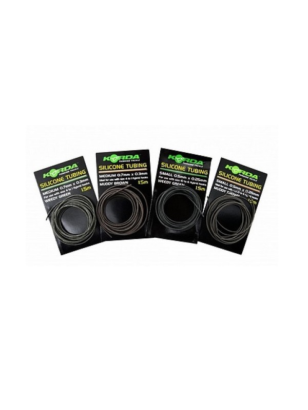 Трубка Korda Silicone силиконовая tube brown 0,5мм 1,5м - фото 1