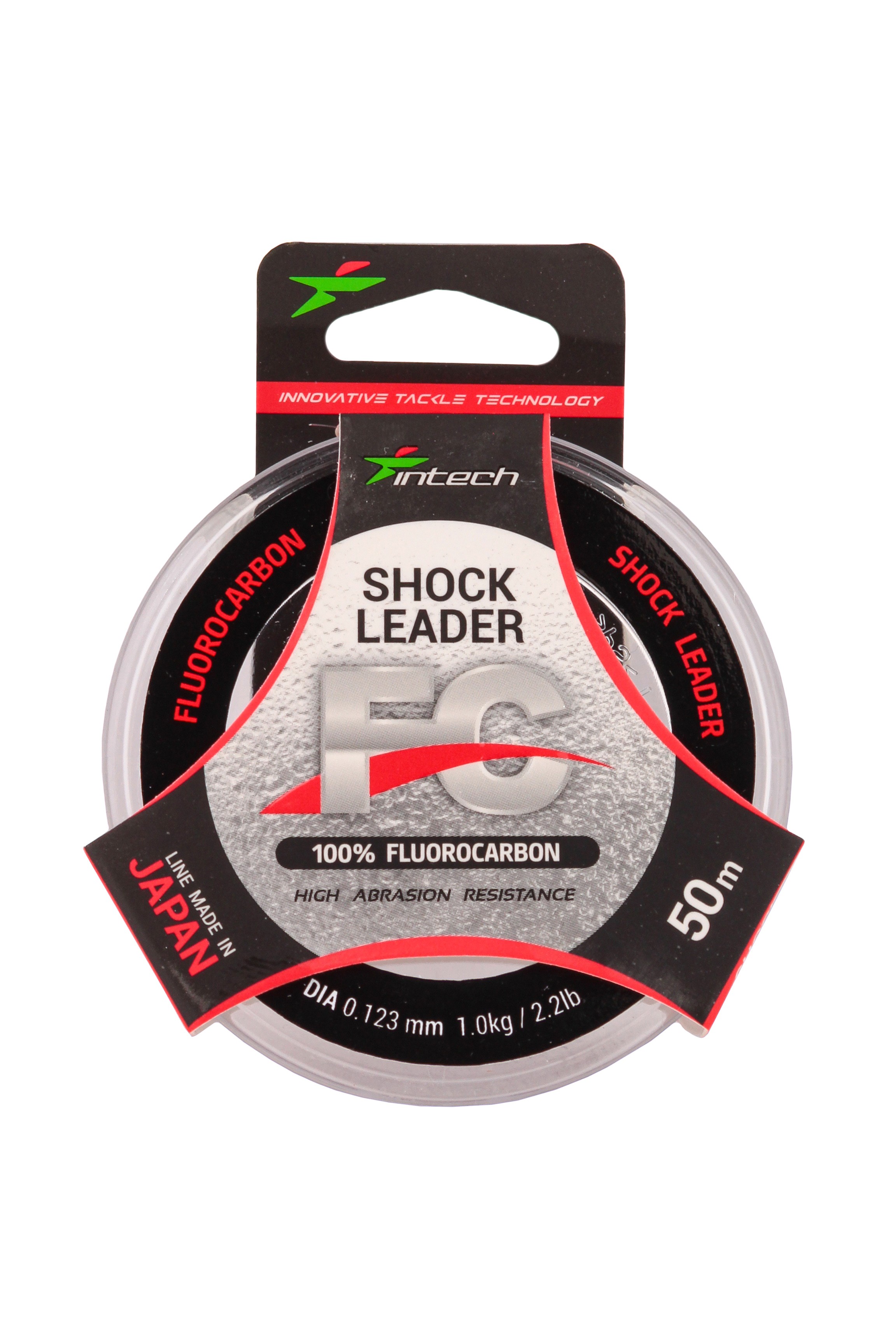 Леска Intech FC Shock Leader 50м 0.123мм 1кг 2.2lb - фото 1