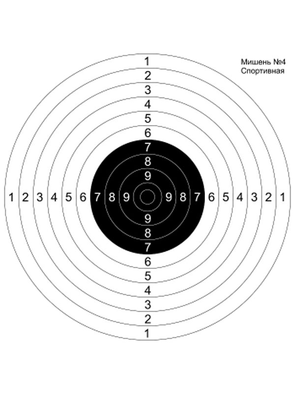 Мишень №4 спортивная