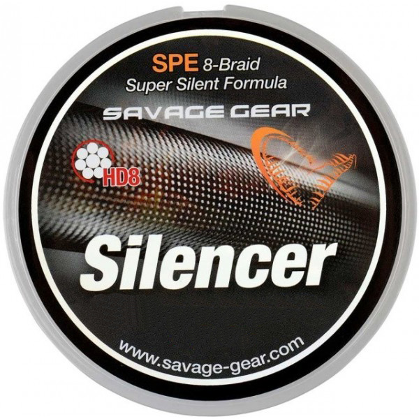 Шнур Savage Gear HD8 Silencer braid 120м 0.12мм 13lbs 6.3кг green - фото 1
