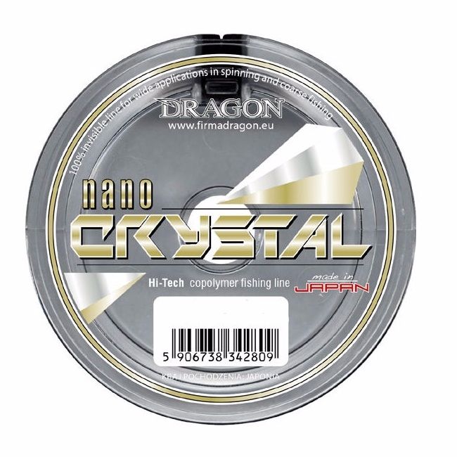 Леска Dragon Nano Crystal прозрачная 135м 0.25мм 7.60кг - фото 1