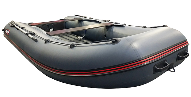 Лодка Хантер 390А НДНД серый - фото 1