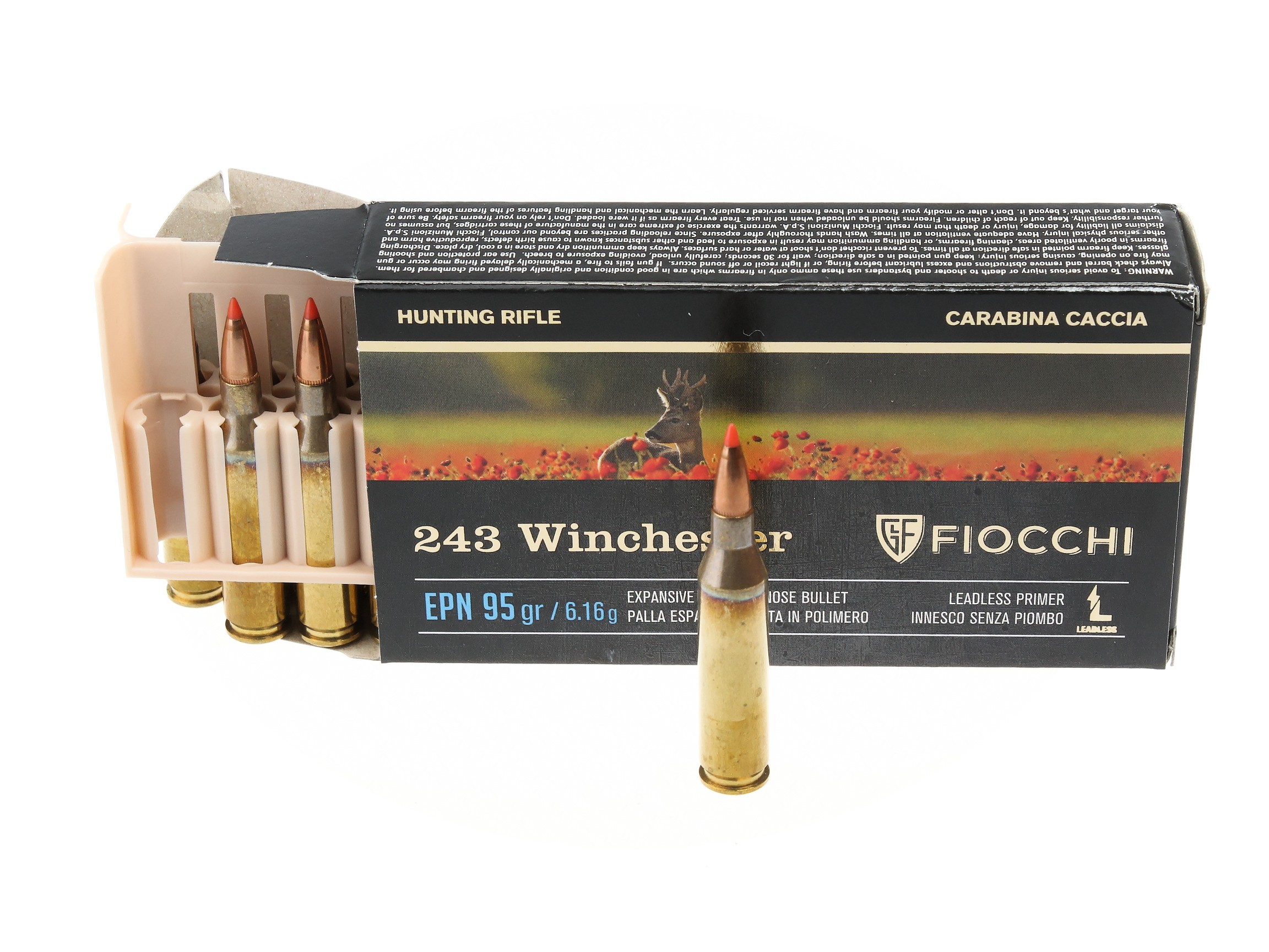 Патрон 243Win Fiocchi EPN 6,16гр