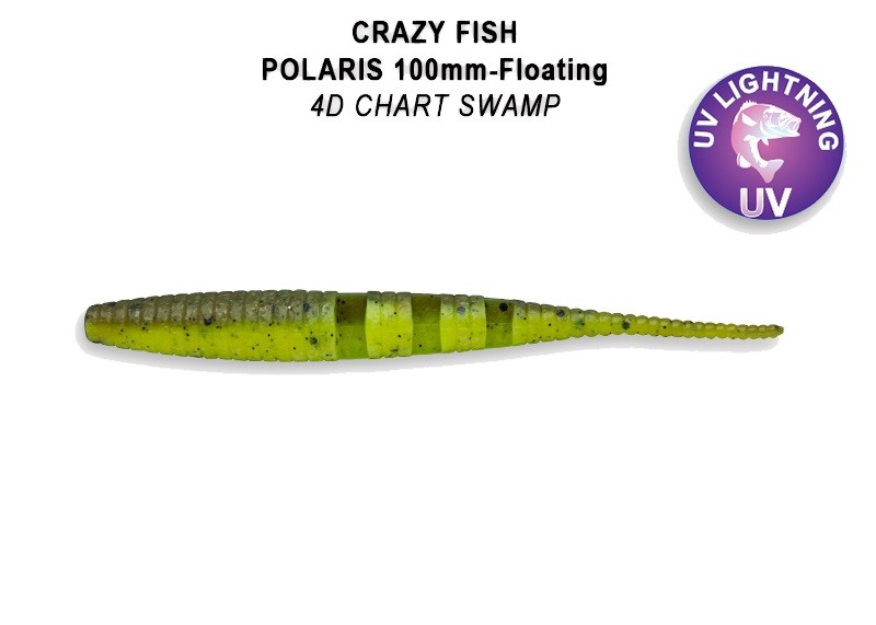 Приманка Crazy Fish Polaris 4" F38-100-4d-6