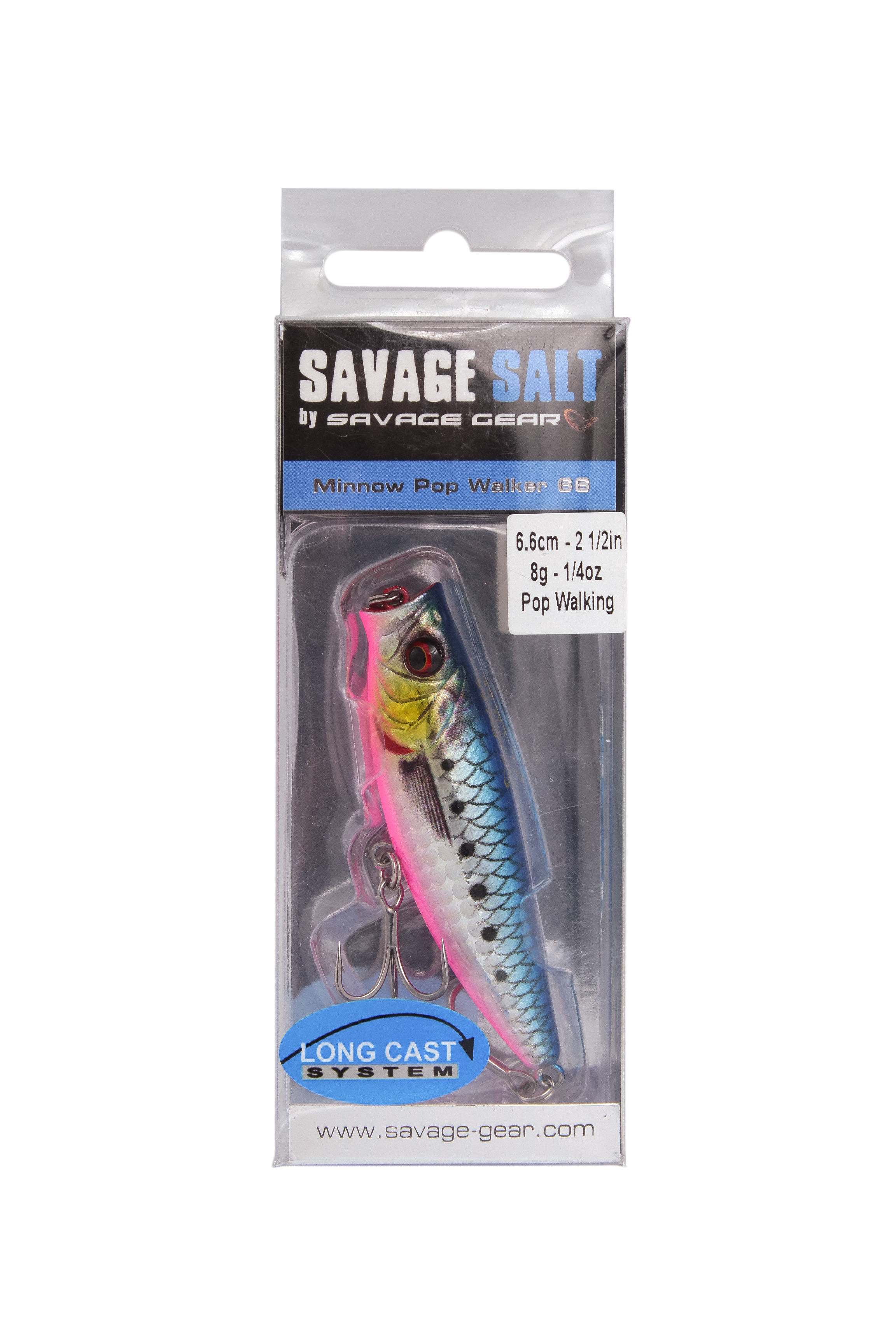 Воблер Savage Gear 3D minnow pop walker 6.6см 8гр  F pink belly sardine - фото 1
