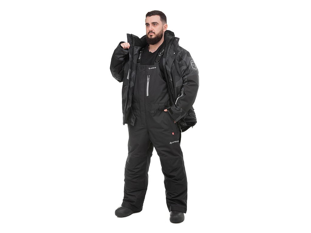 Костюм Nisus Arctic зимний серый черный шелтер - фото 1