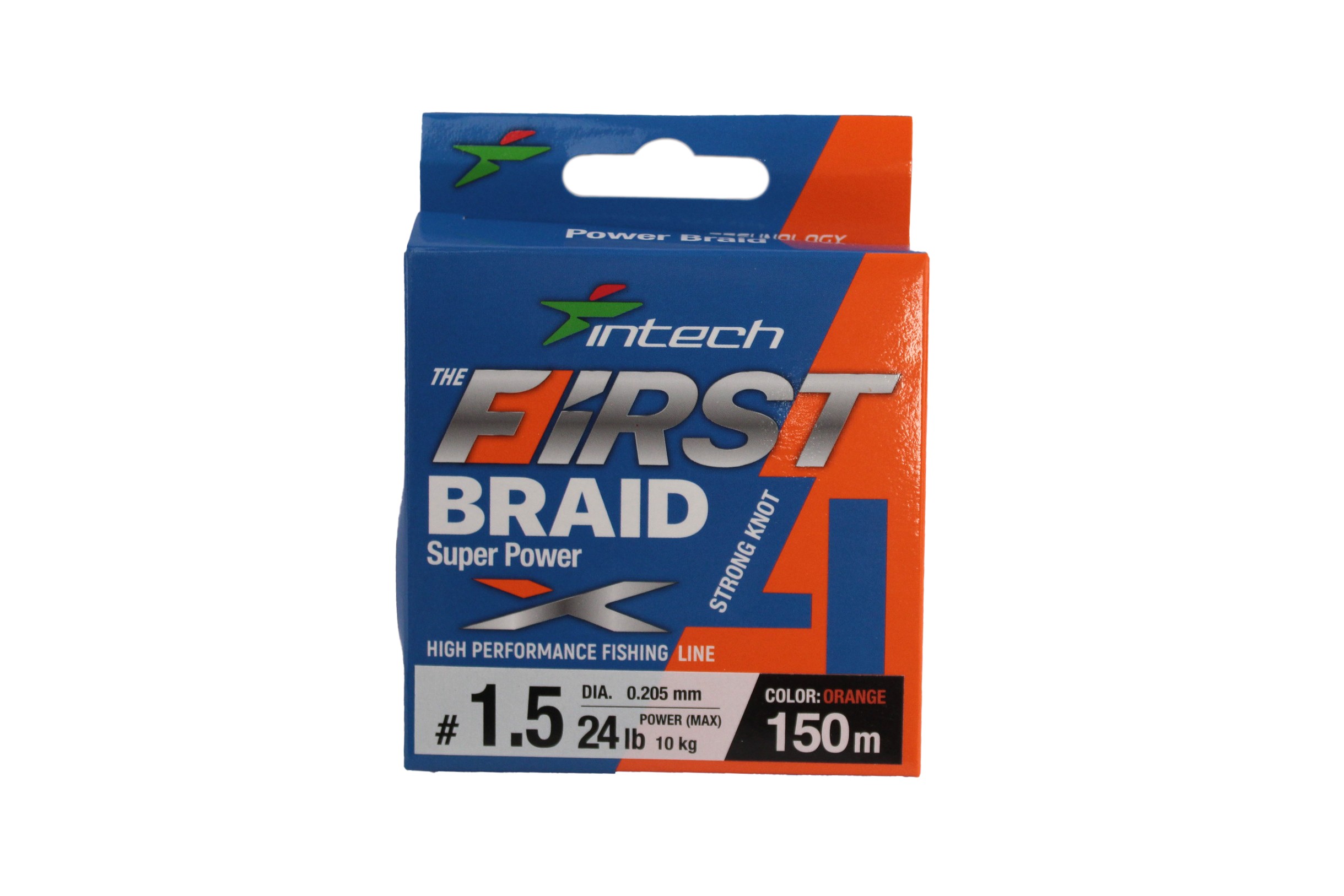 Шнур Intech First Braid X4 150м 1,5/0,205мм orange - фото 1