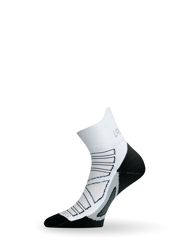 Носки Lasting RPC 098 microfiber+polypropylene белый с черной подошв  - фото 1