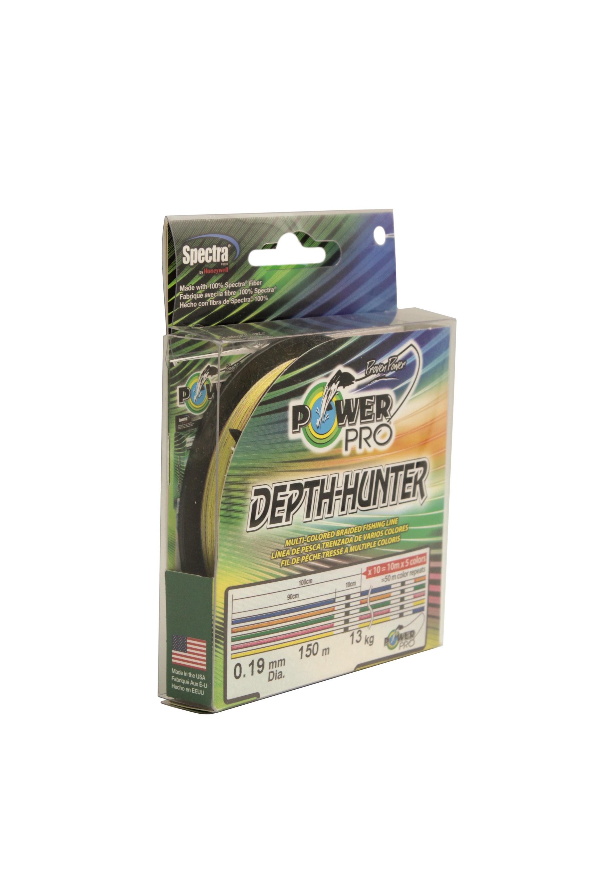 Шнур Power Pro 150м 0,19мм multicolor