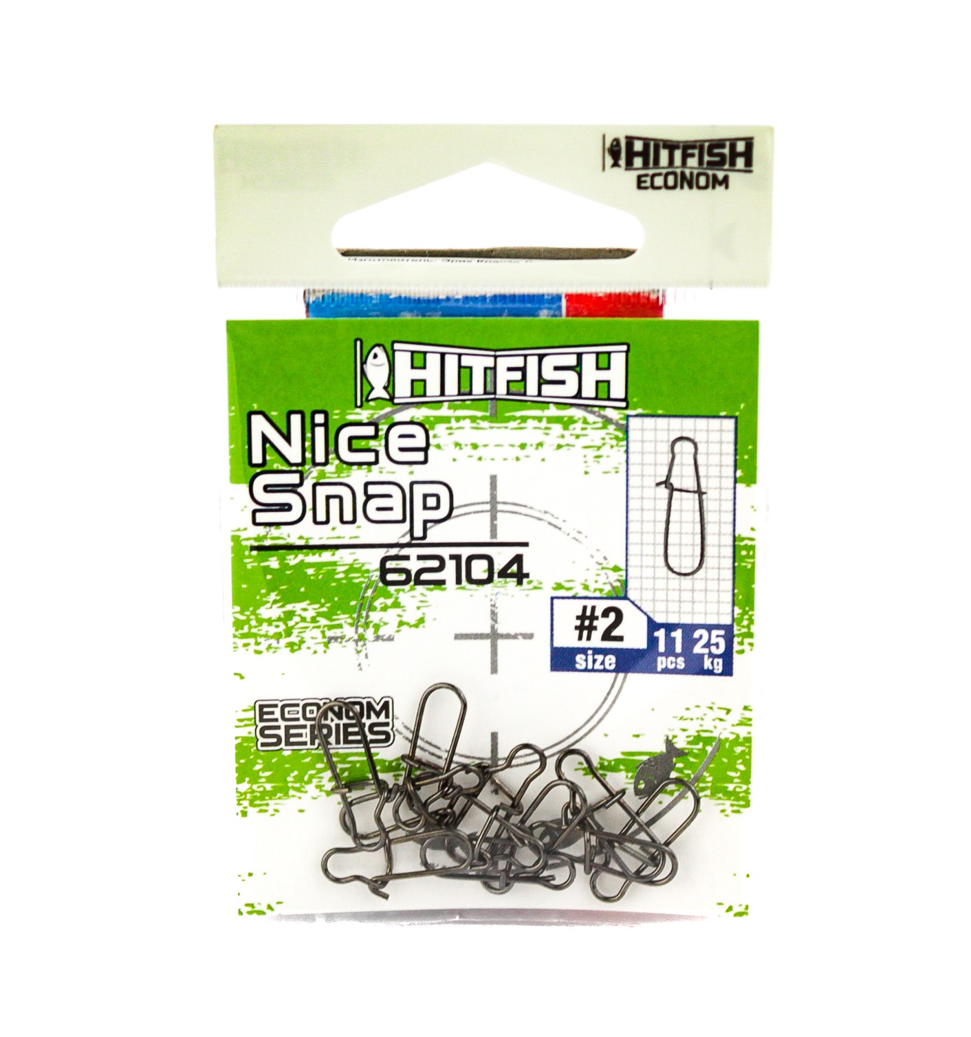 МП Застежка HITFISH Econom Series Nice snap 62104 -2 (25 kg) 11 pcs - фото 1